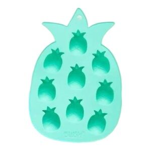 Blush Silicone Pineapple Shaped Ice Mold Tray in Teal Blue Green